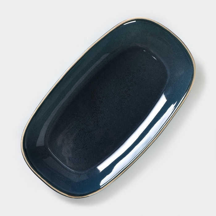 Блюдо фарфоровое Blu reattivo, 29,5&times;17 см