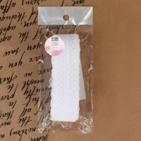 Кружево капроновое, 30 мм × 10 ± 1 м, цвет белый Кружево капроновое, 30 мм × 10 ± 1 м, цвет белый