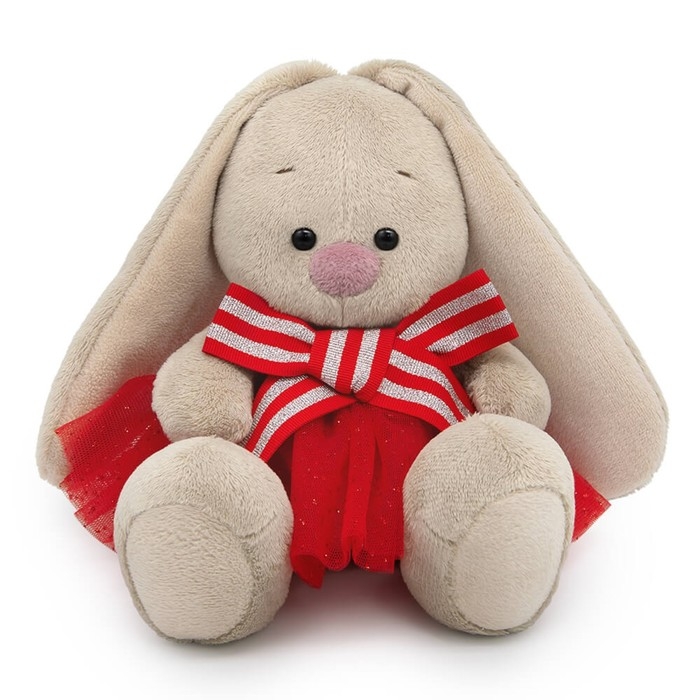 Мягкая игрушка &laquo;Зайка Ми&raquo;, в юбке с блёстками и с бантом, 15 см