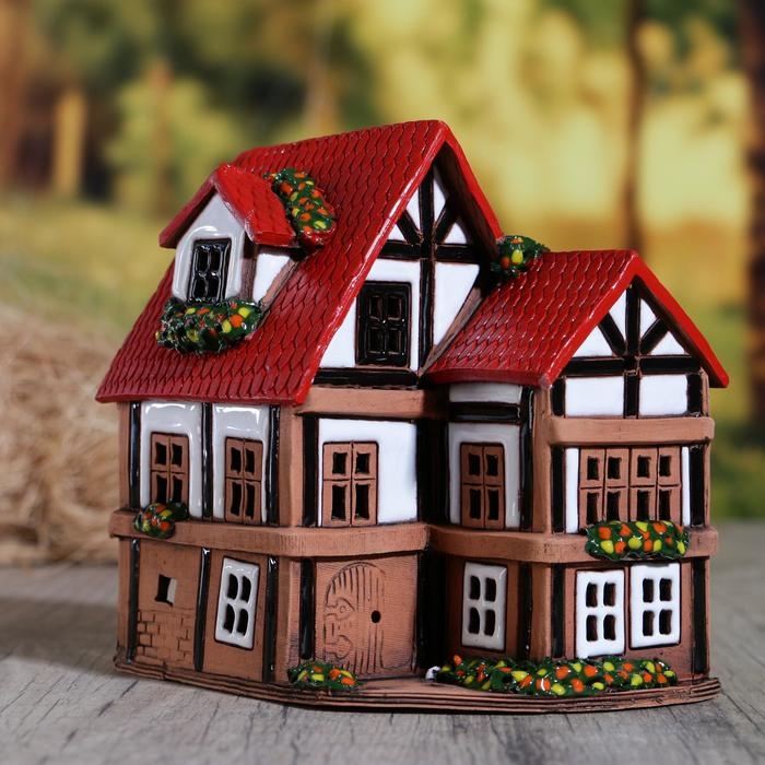 Аромалампа Домик &laquo;Ганс&raquo;, 15 см, ручная работа, микс,