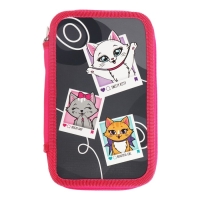 Пенал 2 секции, 125 х 205 х 40 мм, Calligrata 30П26/2 "Котята", ламинированный картон Пенал 2 секции, 125 х 205 х 40 мм, Calligrata 30П26/2 "Котята", ламинированный картон