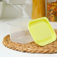 Набор контейнеров пищевых с паровыпуском, 3 шт: 750 мл, 500 мл, 500 мл, прямоугольные, цвет микс