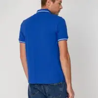 Рубашка поло Virma Stripes, ярко-синяя, размер M