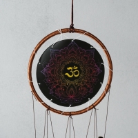 Музыка ветра металл "Ом - слово силы" 4 трубки 1,8х16х57 см Музыка ветра металл "Ом - слово силы" 4 трубки 1,8х16х57 см