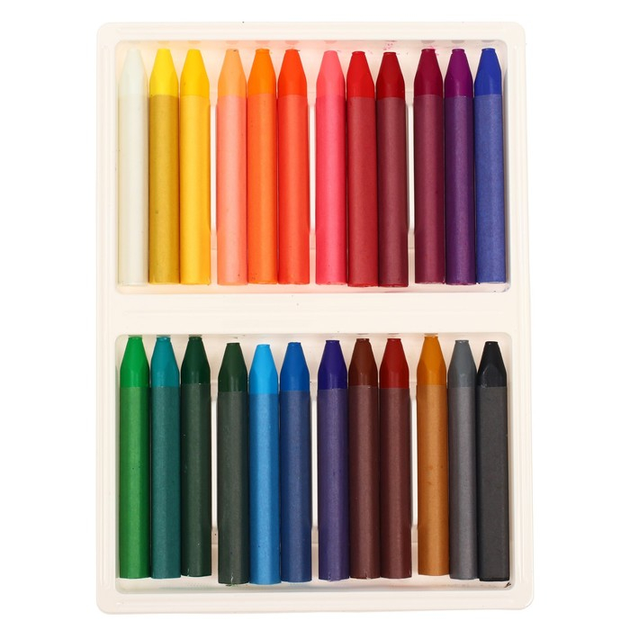 Пастель масляная 24 цвета, Пастель масляная 24 цвета, "Луч" Школа творчества, трёхгранная