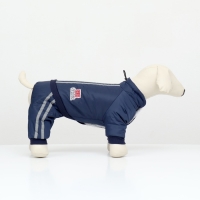 Комбинезон "Спорт" с светоотрожающими полосами, размер S (ДС 25, ОГ 35, ОШ 25см), тёмно-сини Комбинезон "Спорт" с светоотрожающими полосами, размер S (ДС 25, ОГ 35, ОШ 25см), тёмно-сини