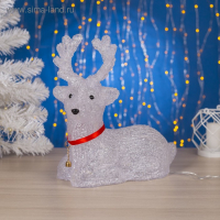 Светодиодная фигура «Оленёнок» 26 × 30 × 13 см, акрил, 30 LED, 220 В, свечение белое Светодиодная фигура «Оленёнок» 26 × 30 × 13 см, акрил, 30 LED, 220 В, свечение белое