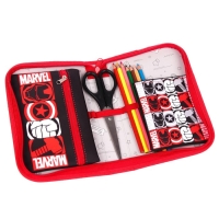 Пенал каркасный, 1 секция, 140х210х40 мм, откидной карман, тканевый, Мстители Пенал каркасный, 1 секция, 140х210х40 мм, откидной карман, тканевый, Мстители