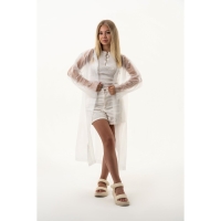 Дождевик взрослый плащ &laquo;Я бы вышла из зоны комфорта, но мне не в чем&raquo;, размер 42-48, 60 х 110 см, цвет белый