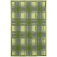 Плед Duotone, зеленый с белым