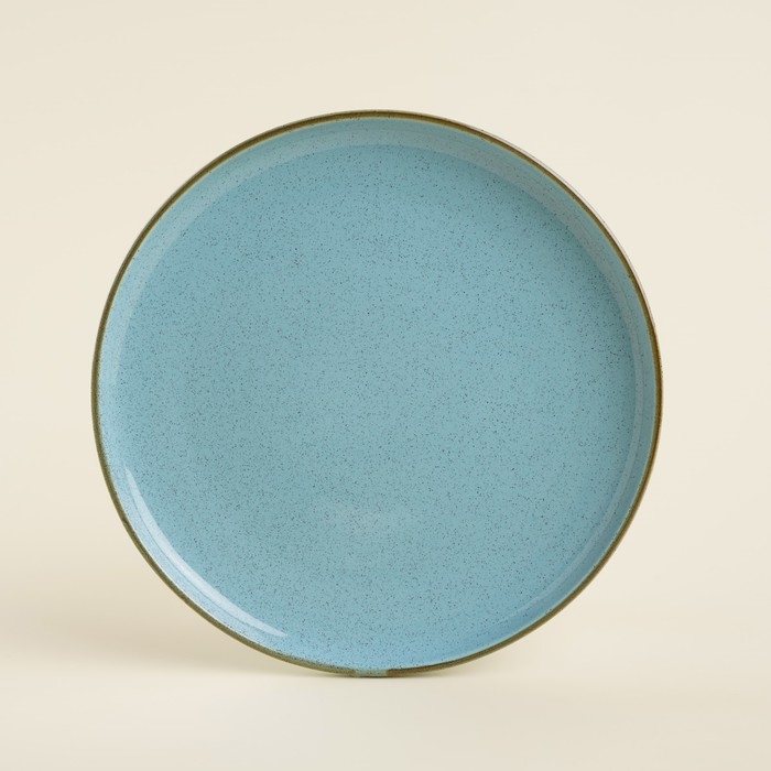 Набор тарелок фарфоровых SL Home «Аззура», d=25,5 см, цвет бирюзовый Набор тарелок фарфоровых SL Home «Аззура», d=25,5 см, цвет бирюзовый