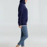 Толстовка с капюшоном унисекс Hoodie, темно-синяя, размер S