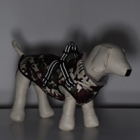 Куртка для собак со шлейкой, размер 6XL, камуфляжная Куртка для собак со шлейкой, размер 6XL, камуфляжная