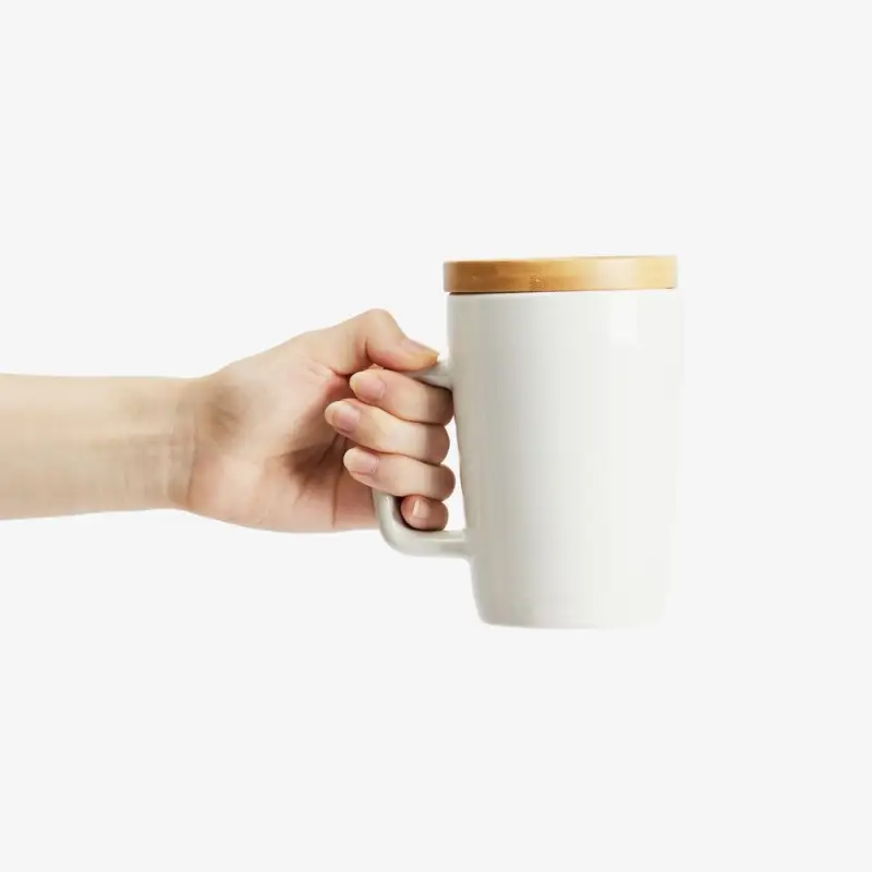 Кружка Vierra с крышкой-костером, белая Кружка Vierra с крышкой-костером, белая