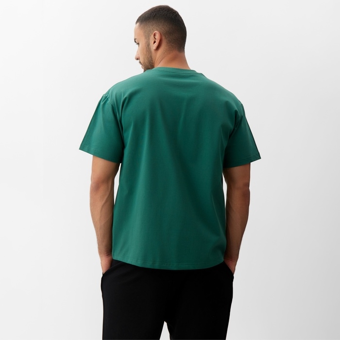 Футболка мужская MINAKU, цвет зелёный, размер 42-44