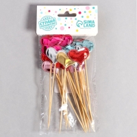 Шпажки «Сердечки», 15 см, набор 24 шт Шпажки «Сердечки», 15 см, набор 24 шт