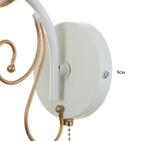 Бра 2020/1 E27 60Вт белый+золото 20х11х16 см