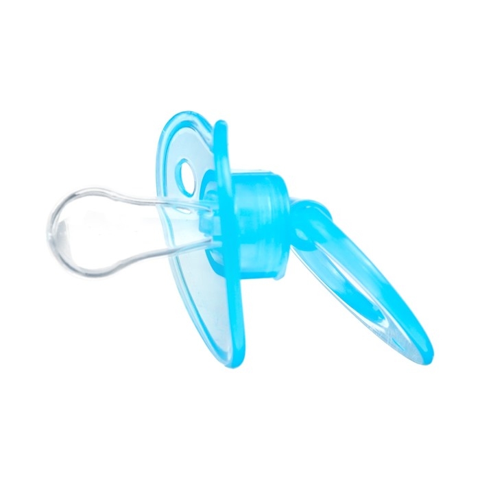 Соска - пустышка силиконовая классическая, от 0 мес., с колпачком, цвет голубой Соска - пустышка силиконовая классическая, от 0 мес., с колпачком, цвет голубой