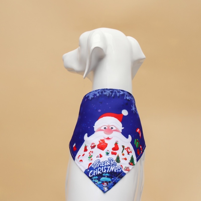 Новый год. Бандана для животных Новый год. Бандана для животных "Новогодняя", размер L (ОШ до 62 см)