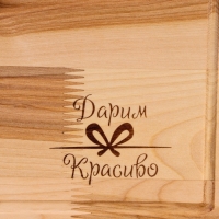 Доска разделочная "Прямоугольник" средняя (кровосток) 29х20х1,8 см Доска разделочная "Прямоугольник" средняя (кровосток) 29х20х1,8 см