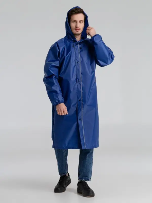 Дождевик со светоотражающими элементами Rainman Blink, ярко-синий, размер L Дождевик со светоотражающими элементами Rainman Blink, ярко-синий, размер L