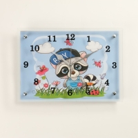 Часы-картина настенные, интерьерные "Енотик", 25 х 35 Часы-картина настенные, интерьерные "Енотик", 25 х 35