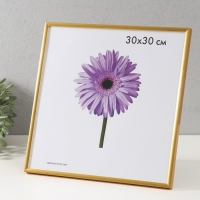 Фоторамка пластик Lida 30х30 см золото (пластиковый экран)