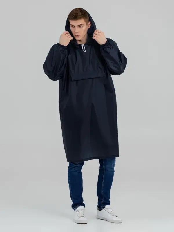 Дождевик-анорак Alatau, темно-синий, единый размер
