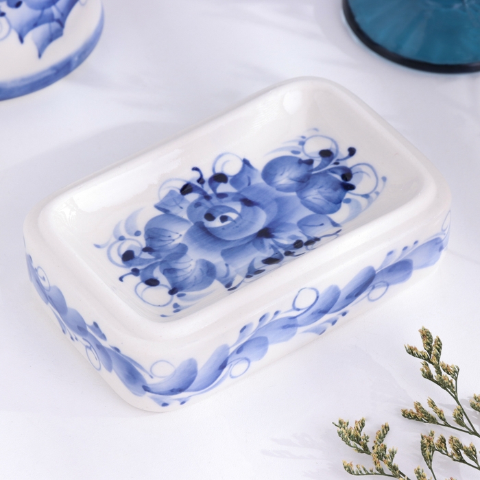 Маслёнка "Корова", гжель