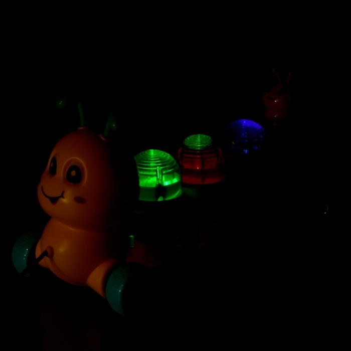 Музыкальная каталка на веревке &laquo;Гусеница&raquo;, световые и звуковые эффекты