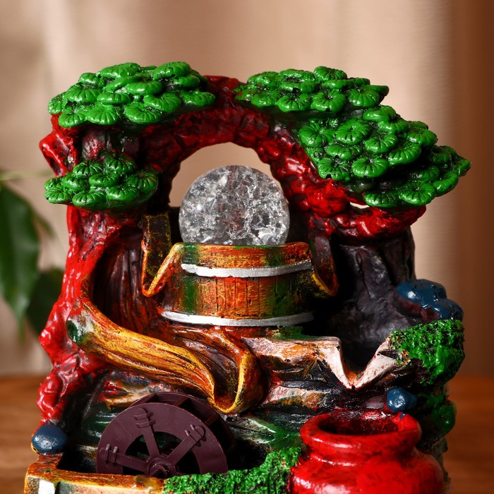 Фонтан Фонтан "Кувшинчик в лесу" 11х13х18 см (с подсветкой)