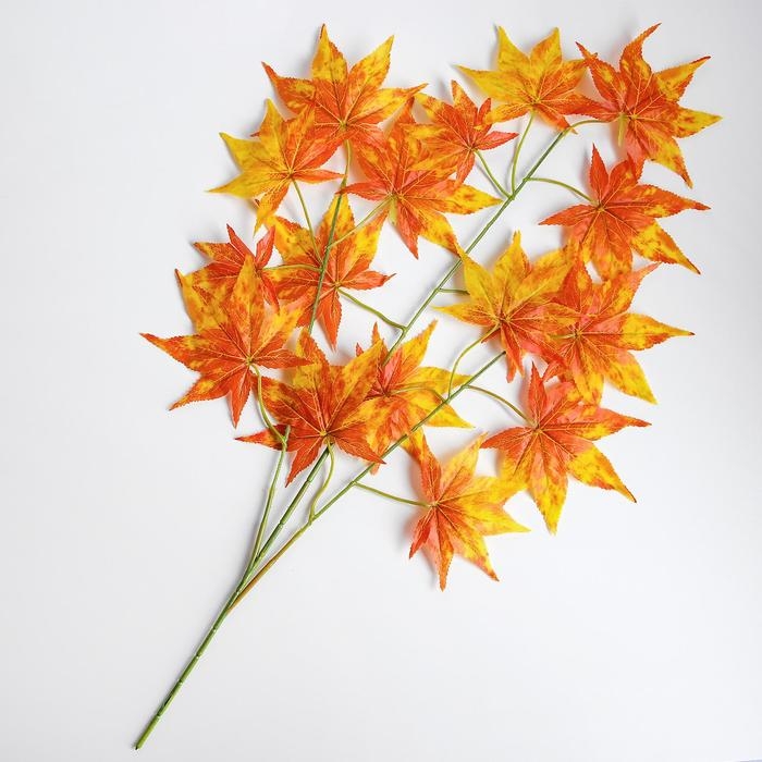 Декор &laquo;Листья на ветке&raquo; цвет жёлто-коричневый