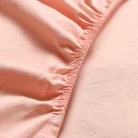 Простыня Этель 160*200*25 см, цв. персик, жатый хлопок, 140 гр/м2, 100% хлопок Простыня Этель 160*200*25 см, цв. персик, жатый хлопок, 140 гр/м2, 100% хлопок