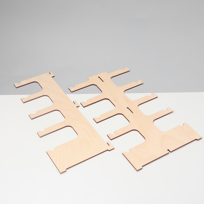 Подставка под очки &laquo;Эко&raquo; 5 мест, 14,5&times;12&times;28см, фанера, цвет светлый