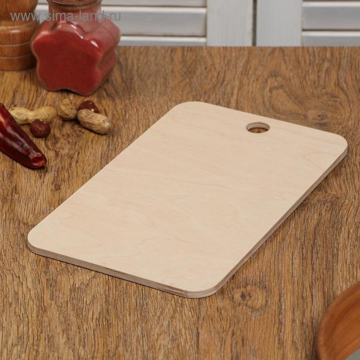 Доска разделочная деревянная Доска разделочная деревянная "Прямоугольная", 24,8×14,8×0,6 см