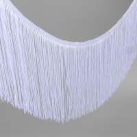 Тесьма декоративная &laquo;Бахрома&raquo;, 20 см, 5 &plusmn; 0,5 м, цвет белый