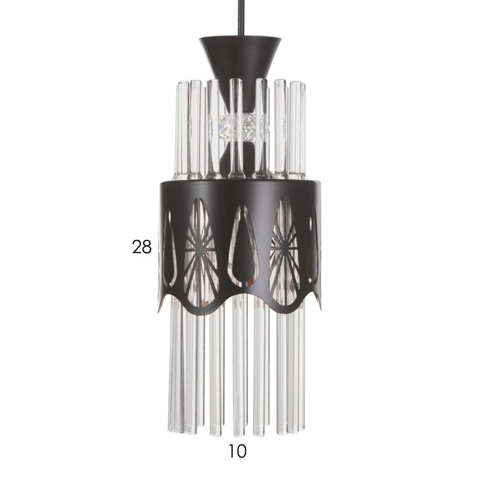 Подвес "Капель" 1х60Вт Е27 Черный