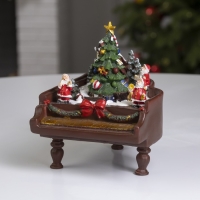 Светодиодная фигура &laquo;Рояль&raquo; 13 &times; 18 &times; 17 см, полистоун, батарейки ААх2 (не в комплекте), свечение мульти