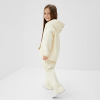 Костюм детский с начёсом (толстовка, брюки) KAFTAN р.32 (110-116), молочный