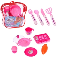 Набор посуды, WINX, в рюкзачке Набор посуды, WINX, в рюкзачке