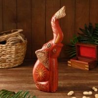 Сувенир "Слон красный" дерево 7х11х40 см Сувенир "Слон красный" дерево 7х11х40 см