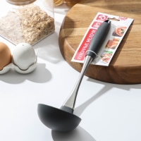 Половник Доляна «Дождь», 32 см, 100 мл, цвет серый Половник Доляна «Дождь», 32 см, 100 мл, цвет серый