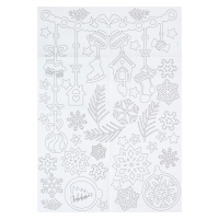Декор на окна &laquo;Зимние узоры&raquo;, 4 листа с основами для вырезания, формат А1