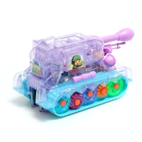 Танк &laquo;Домино&raquo;, работает от батареек, свет и звук, домино в комплекте