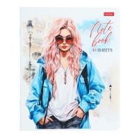 Тетрадь 48 листов в клетку "Следуй за мечтой", обложка мелованный картон, матовая ламинация, блок офсет 65г/м2, МИКС 5 видов Тетрадь 48 листов в клетку "Следуй за мечтой", обложка мелованный картон, матовая ламинация, блок офсет 65г/м2, МИКС 5 видов