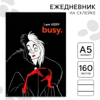 Ежедневник А5, 160 листов, I’m very busy, Villians Ежедневник А5, 160 листов, I’m very busy, Villians