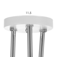 Люстра "Айлин" 3х60вт Е14 Белый,хром 55х55х20см Люстра "Айлин" 3х60вт Е14 Белый,хром 55х55х20см