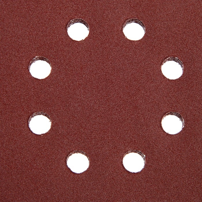 Круг абразивный шлифовальный под "липучку" ТУНДРА, перфорированный, 150 мм, Р120, 5 шт.