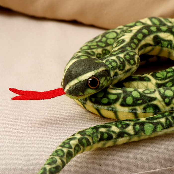 Мягкая игрушка &laquo;Змея&raquo;, 108 см, цвет зелёный