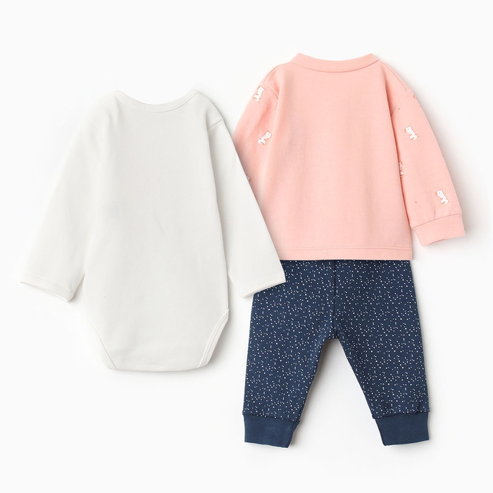 Комплект детский, цвет персик, рост 74 см